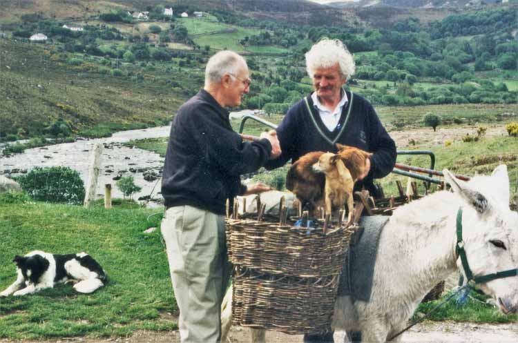 man on mule